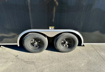 New 2025 H&H 8.5'x16' 10k Flat Top V-Nose Enclosed Cargo Trailer