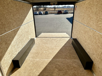 New 2025 H&H 8.5'x16' 10k Flat Top V-Nose Enclosed Cargo Trailer