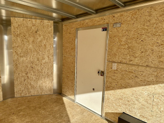 New 2025 H&H 8.5'x16' 10k Flat Top V-Nose Enclosed Cargo Trailer