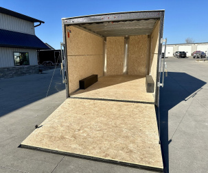 New 2025 H&H 8.5'x16' 10k Flat Top V-Nose Enclosed Cargo Trailer