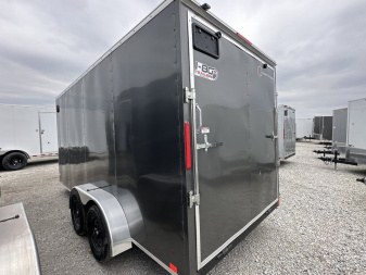 New 2025 Cross 7'x16' 7k Beta Series Flat Top V-Nose Enclosed Cargo Trailer