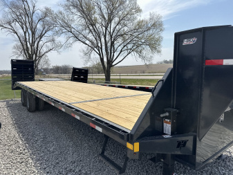 New 2025 Hillcrest Trailers 25'+5' 24.9k Deckover Flatbed Trailer