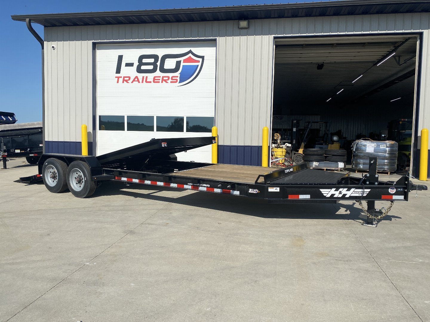 New 2025 H&H Trailers 82"x16'+6' 17.6k Topline I-Beam Tilt Equipment Trailer