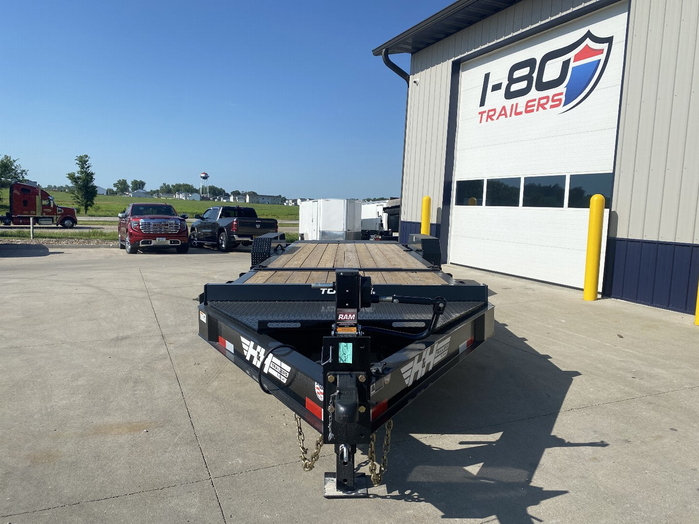 New 2025 H&H Trailers 82"x16'+6' 17.6k Topline I-Beam Tilt Equipment Trailer