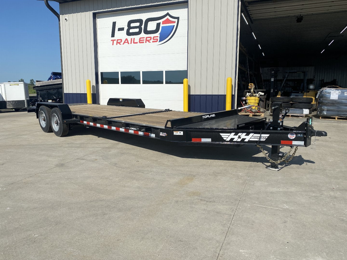 New 2025 H&H Trailers 82"x16'+6' 17.6k Topline I-Beam Tilt Equipment Trailer