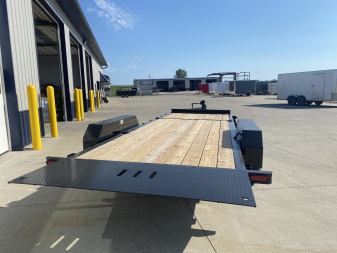 New 2025 H&H Trailers 82"x16'+6' 17.6k Topline I-Beam Tilt Equipment Trailer