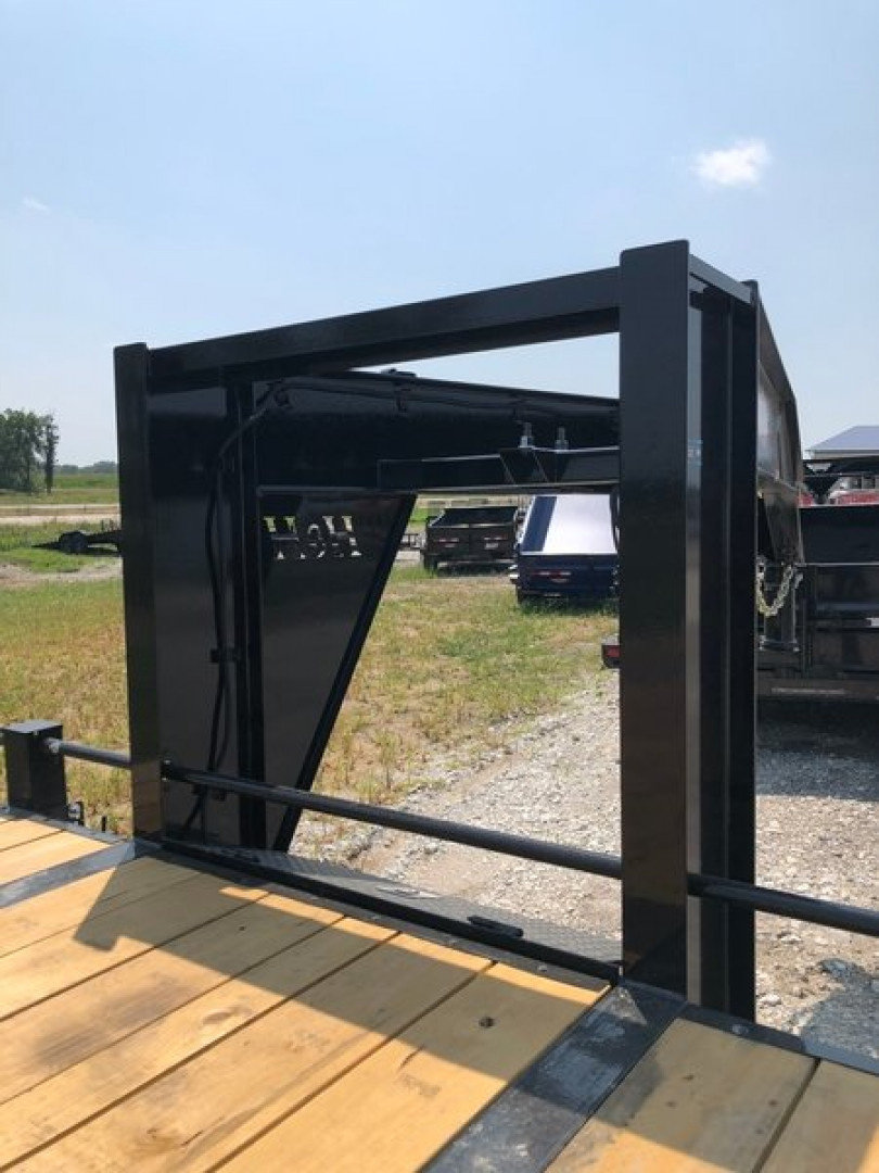 New 2025 H&H Trailers 102"x30'+5' 24k Heavy Duty Low Profile Dovetail Super Deluxe Ramps Gooseneck Deckover Flatbed Trailer