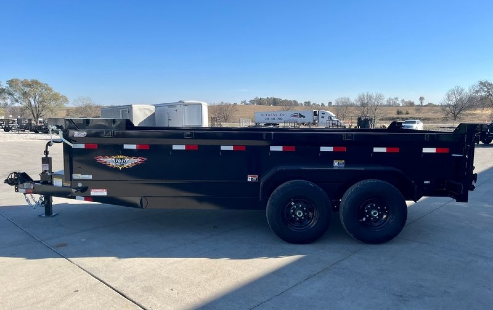 New 2025 H&H Trailers 83"x16' 14k Industrial Dump Trailer