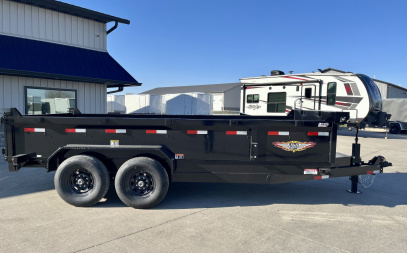 New 2025 H&H Trailers 83"x16' 14k Industrial Dump Trailer
