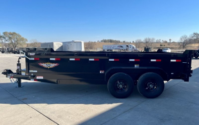 New 2025 H&H Trailers 83"x16' 14k Industrial Dump Trailer