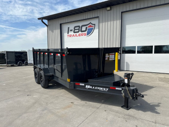 New 2025 Hillcrest Trailers 7'x14' 14k Telescopic I-Beam Dump Trailer