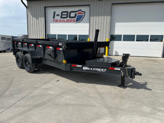 New 2025 Hillcrest Trailers 7'x14' 14k Telescopic I-Beam Dump Trailer