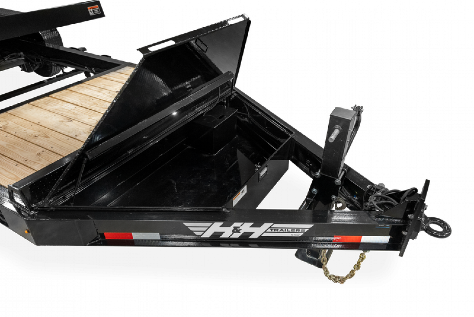 New 2025 H&H Trailers 82"x16'+6' 15.4k Topline I-Beam Tilt Equipment Trailer