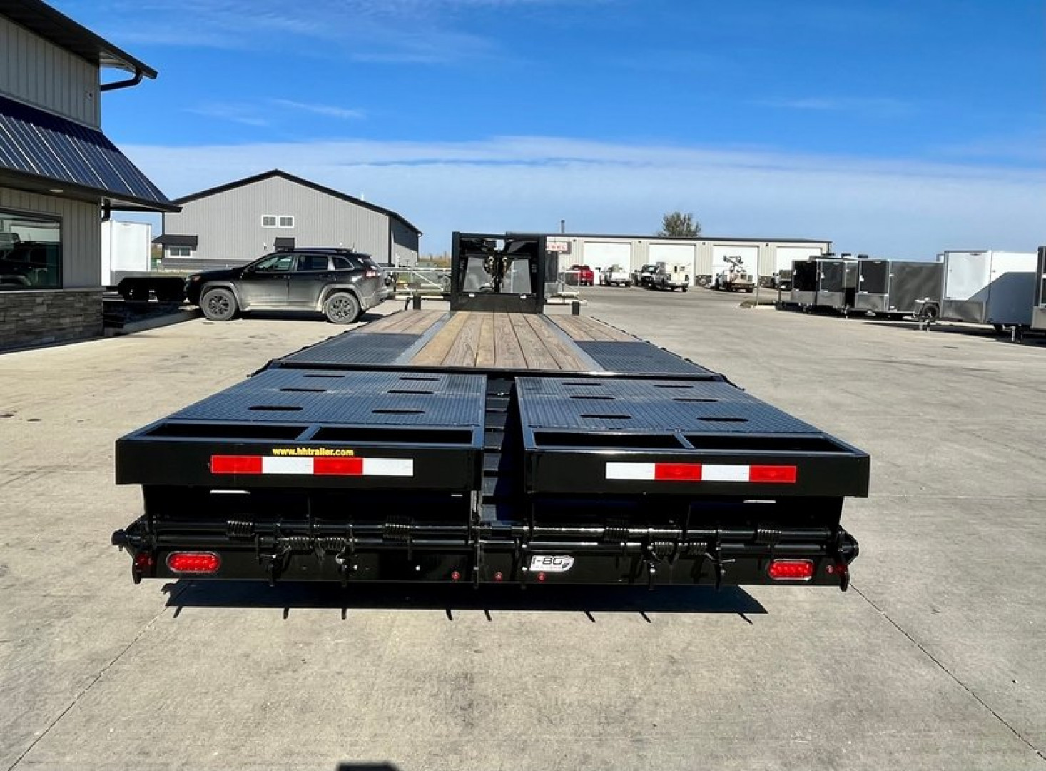 New 2025 H&H Trailers 102"x20'+5' 24k Heavy Duty Low Profile Super Deluxe Ramps Gooseneck Deckover Flatbed Trailer