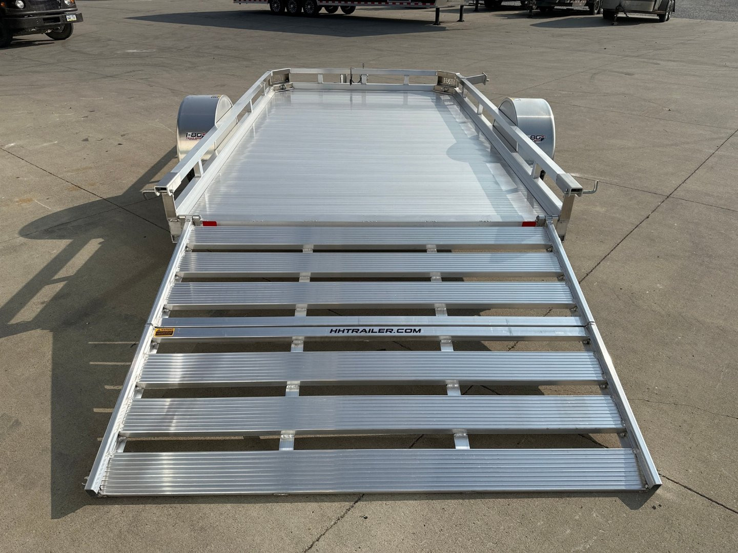 New 2025 Aluminum H&H Trailers 78"x12' 3k Low Side Utility Trailer