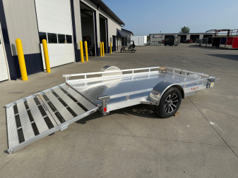 New 2025 Aluminum H&H Trailers 78"x12' 3k Low Side Utility Trailer