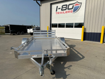 New 2025 Aluminum H&H Trailers 78"x12' 3k Low Side Utility Trailer