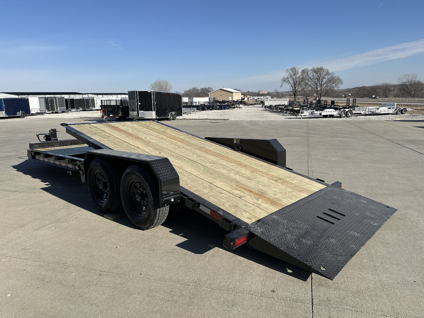 New 2025 H&H Trailers 82"x16'+6' 15.4k Topline I-Beam Tilt Equipment Trailer