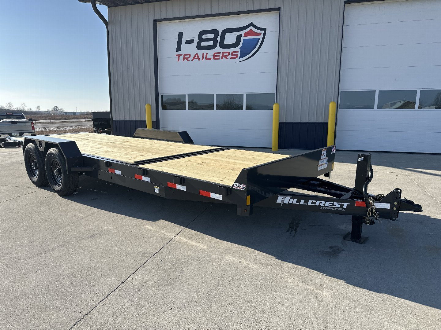 New 2025 Hillcrest Trailers 16'+6' 14k Partial Tilt Equipment Trailer