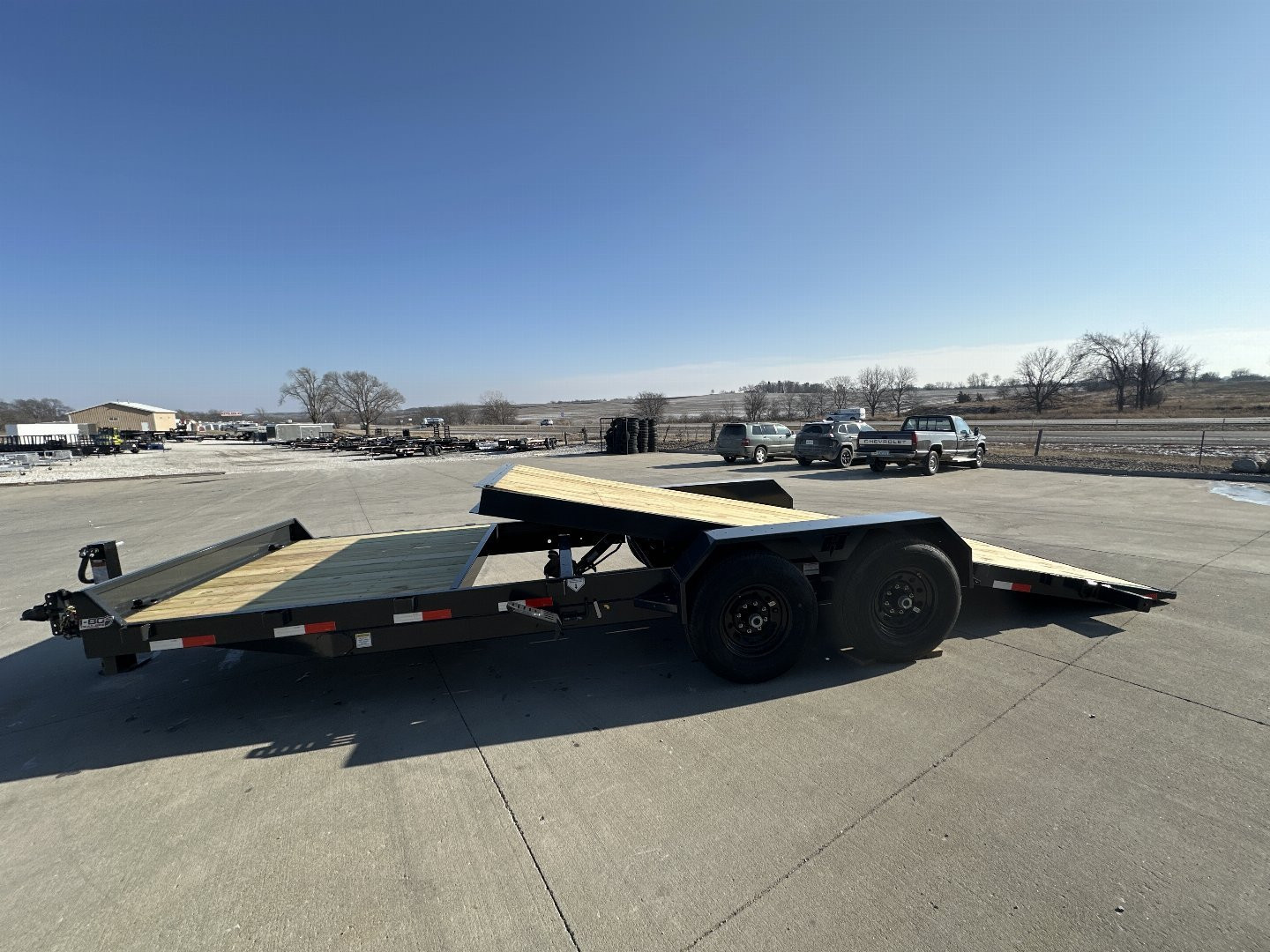 New 2025 Hillcrest Trailers 16'+6' 14k Partial Tilt Equipment Trailer