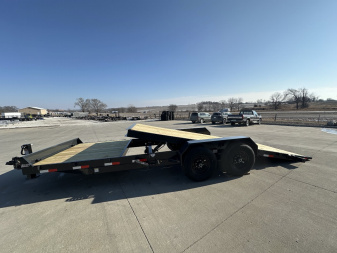 New 2025 Hillcrest Trailers 16'+6' 14k Partial Tilt Equipment Trailer