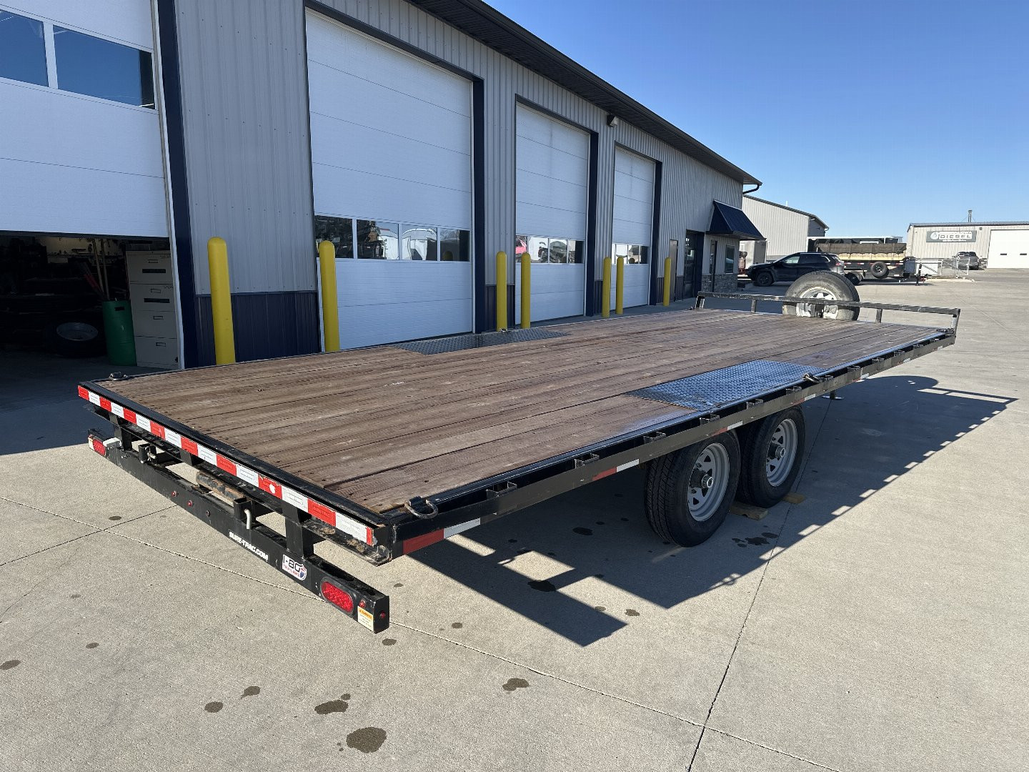 Used 2021 Sure-Trac 102"x20' 10k Standard Duty Deckover Flatbed Trailer
