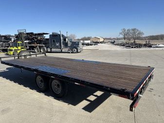 Used 2021 Sure-Trac 102"x20' 10k Standard Duty Deckover Flatbed Trailer
