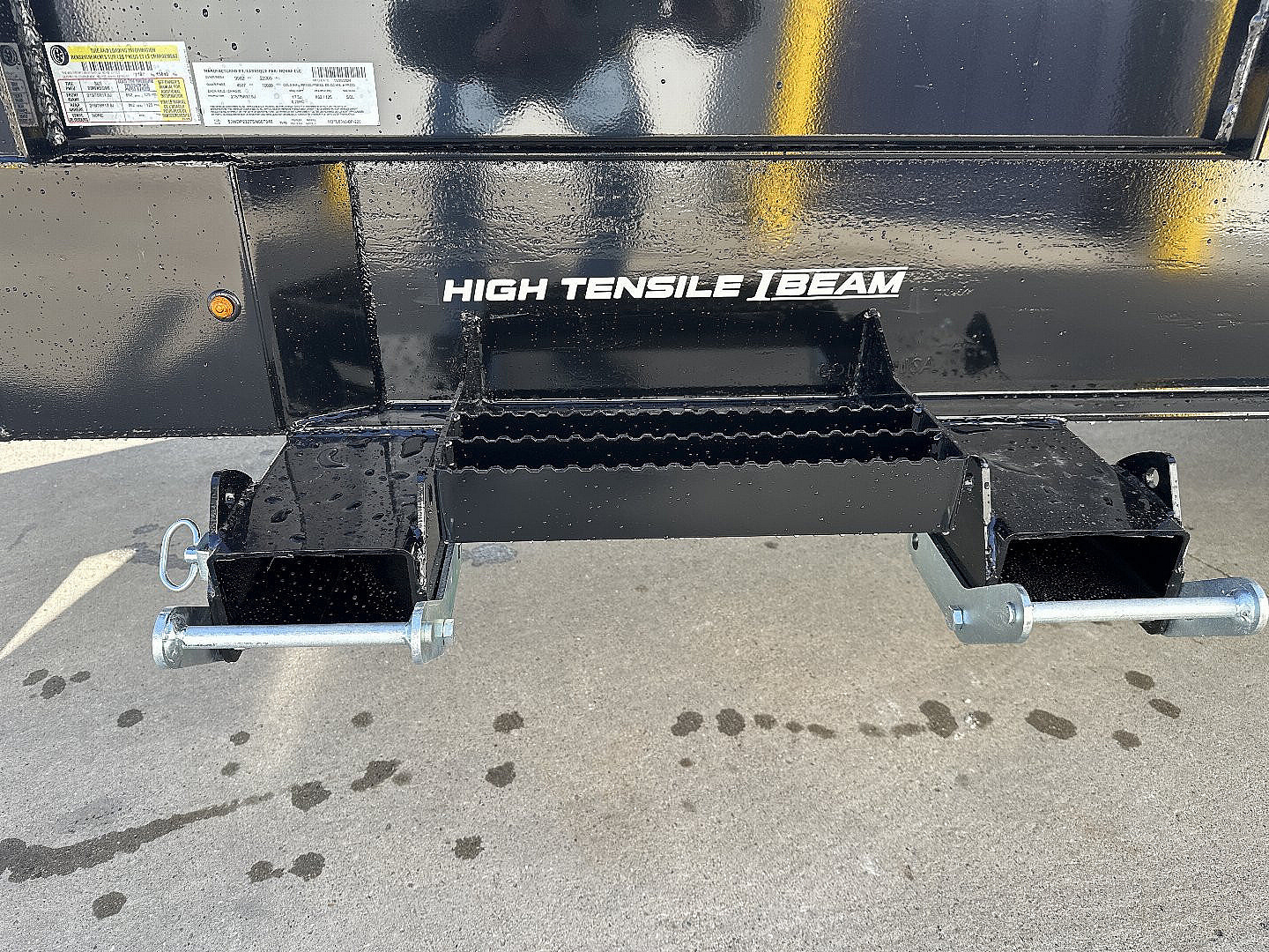 New 2025 H&H Black 83"x16' 22k Topline Telescopic I-Beam Dump Trailer