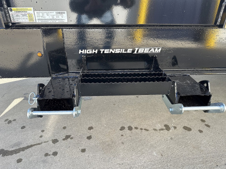 New 2025 H&H Black 83"x16' 22k Topline Telescopic I-Beam Dump Trailer