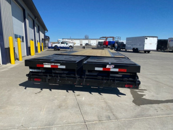 New 2025 H&H Trailers 102"x20'+5' 15.5k Low Profile Dovetail Super Deluxe Ramps Bumper Pull Deckover Flatbed Trailer