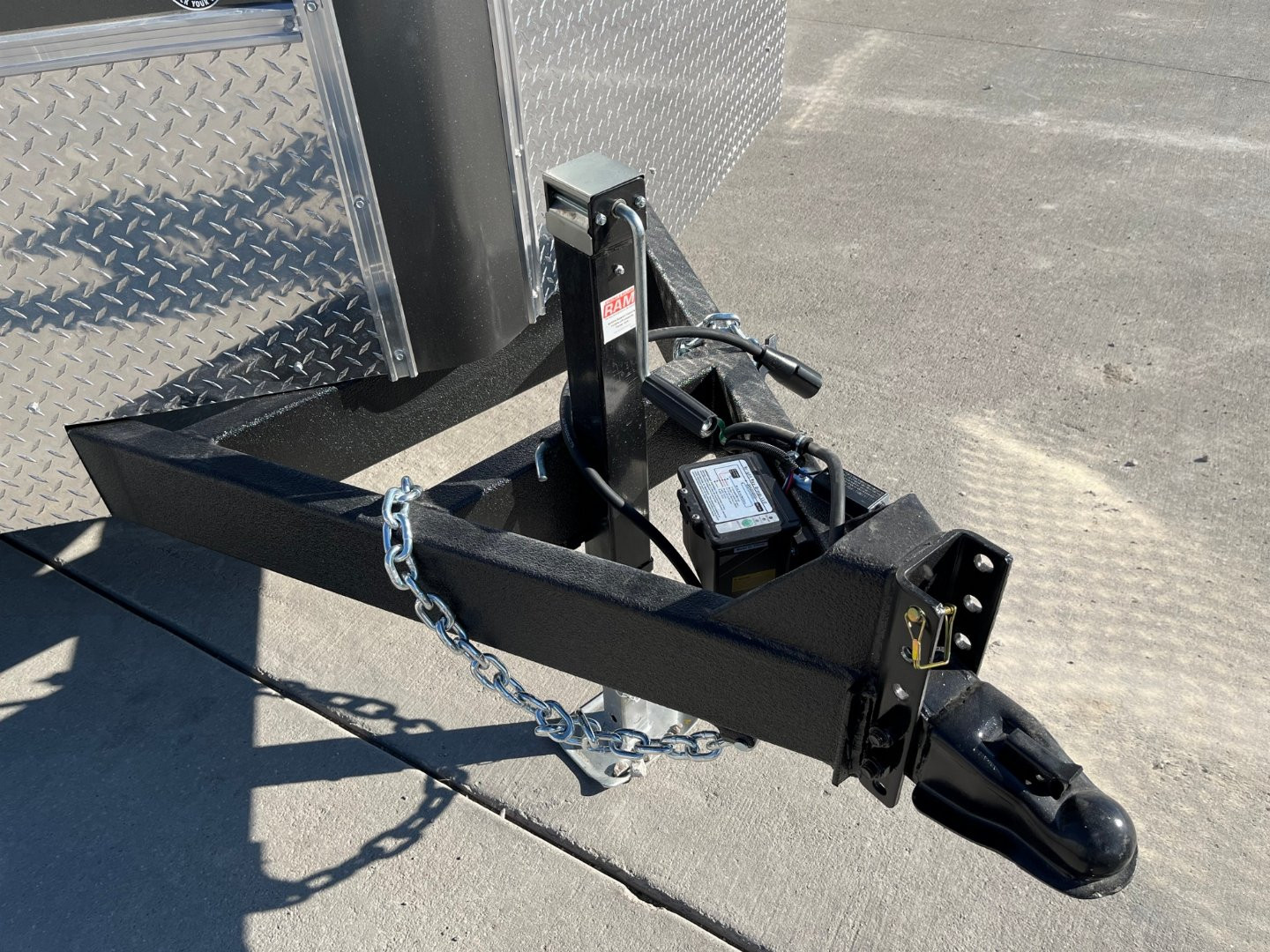 New 2025 H&H Trailers 8.5'x28' 14k Flat Top V-Nose Enclosed Car Hauler Trailer