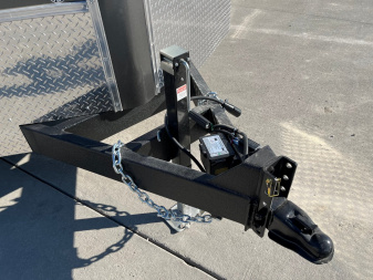 New 2025 H&H Trailers 8.5'x28' 14k Flat Top V-Nose Enclosed Car Hauler Trailer