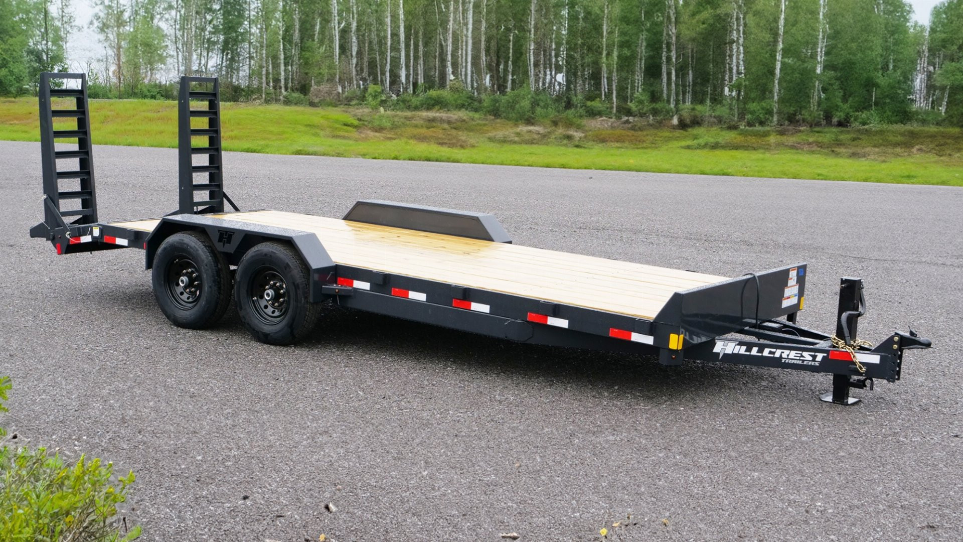 New 2025 Hillcrest Trailers 18'+2' 14k Equipment Trailer