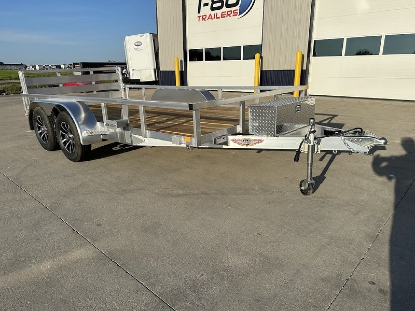 New 2025 Aluminum H&H Trailers 82"x14' 7k Rail Side Utility Trailer