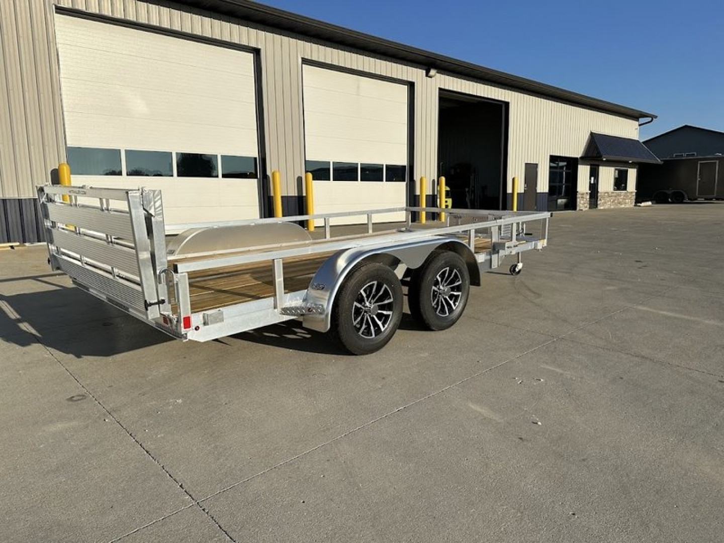 New 2025 Aluminum H&H Trailers 82"x14' 7k Rail Side Utility Trailer