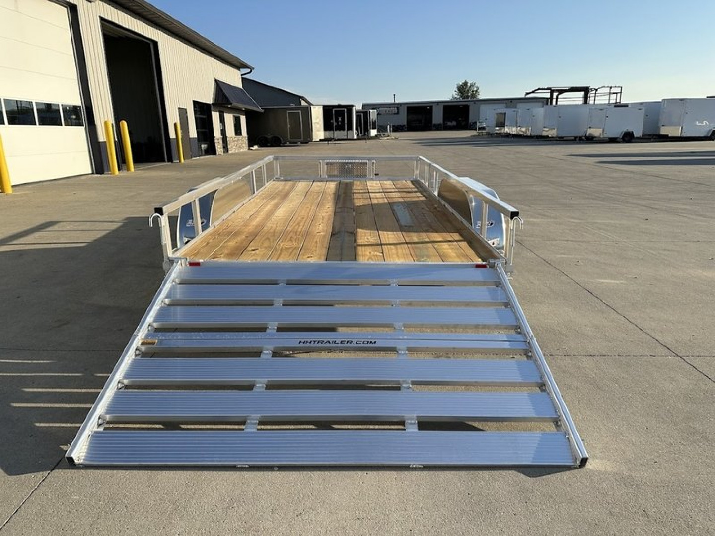 New 2025 Aluminum H&H Trailers 82"x14' 7k Rail Side Utility Trailer