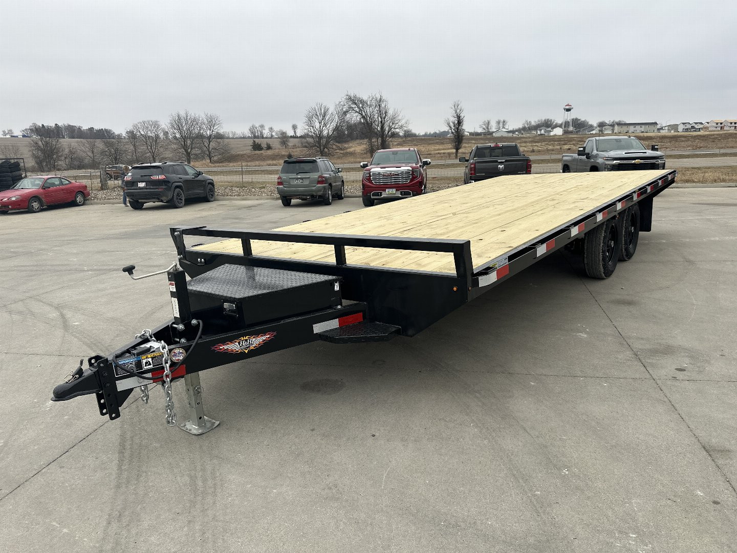 New 2025 H&H Trailers 102"x20' 10k Standard Duty Deckover Flatbed Trailer