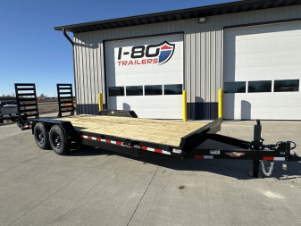 New 2025 H&H Trailers 82"x18'+2' 14k Industrial Equipment Trailer