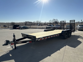 New 2025 H&H Trailers 82"x18'+2' 14k Industrial Equipment Trailer