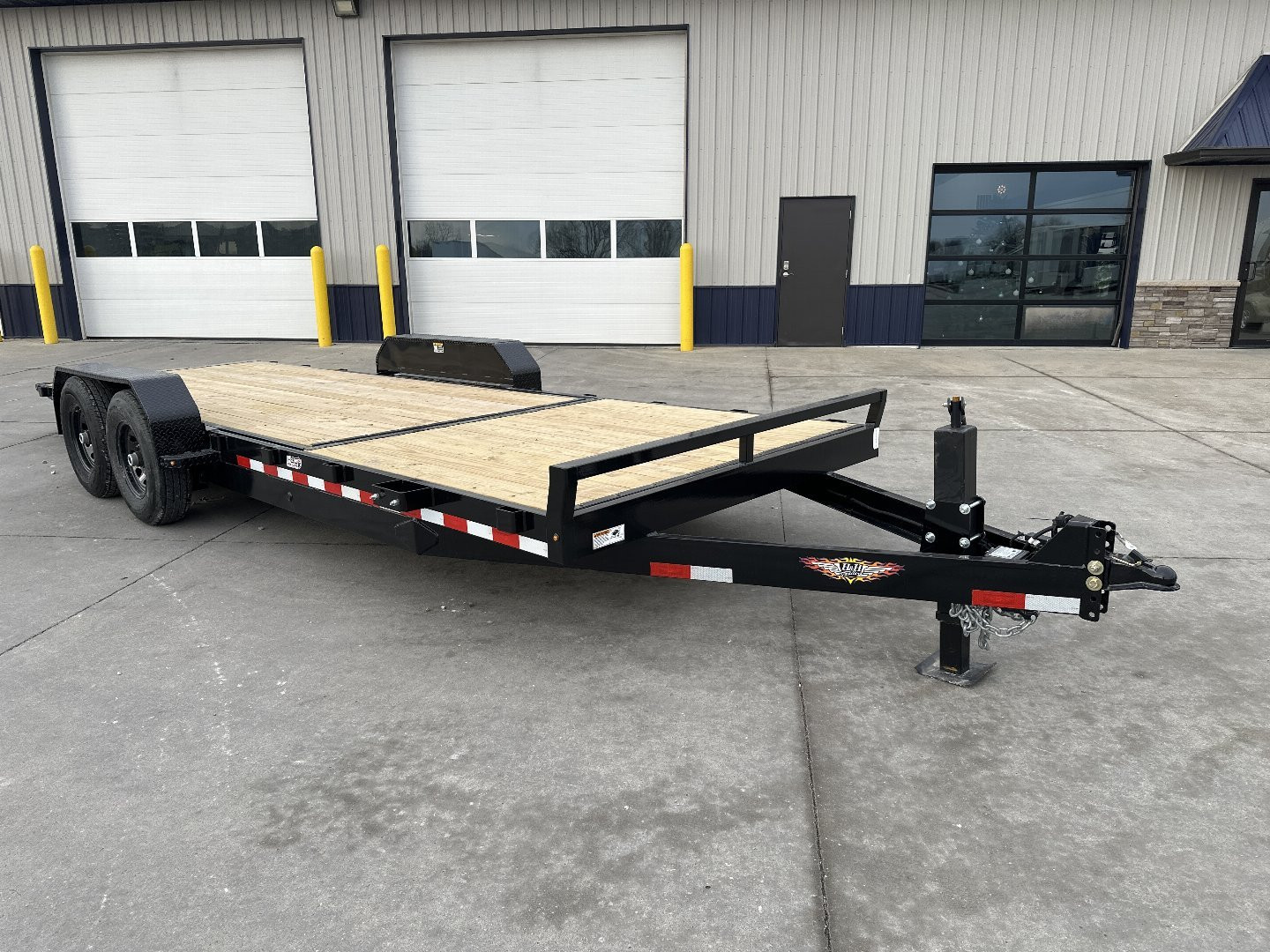 New 2025 H&H Trailers 82"x16'+6' 14k Gravity Tilt Equipment Trailer