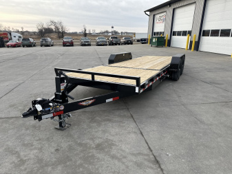 New 2025 H&H Trailers 82"x16'+6' 14k Gravity Tilt Equipment Trailer