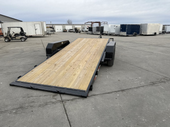 New 2025 H&H Trailers 82"x16'+6' 14k Gravity Tilt Equipment Trailer