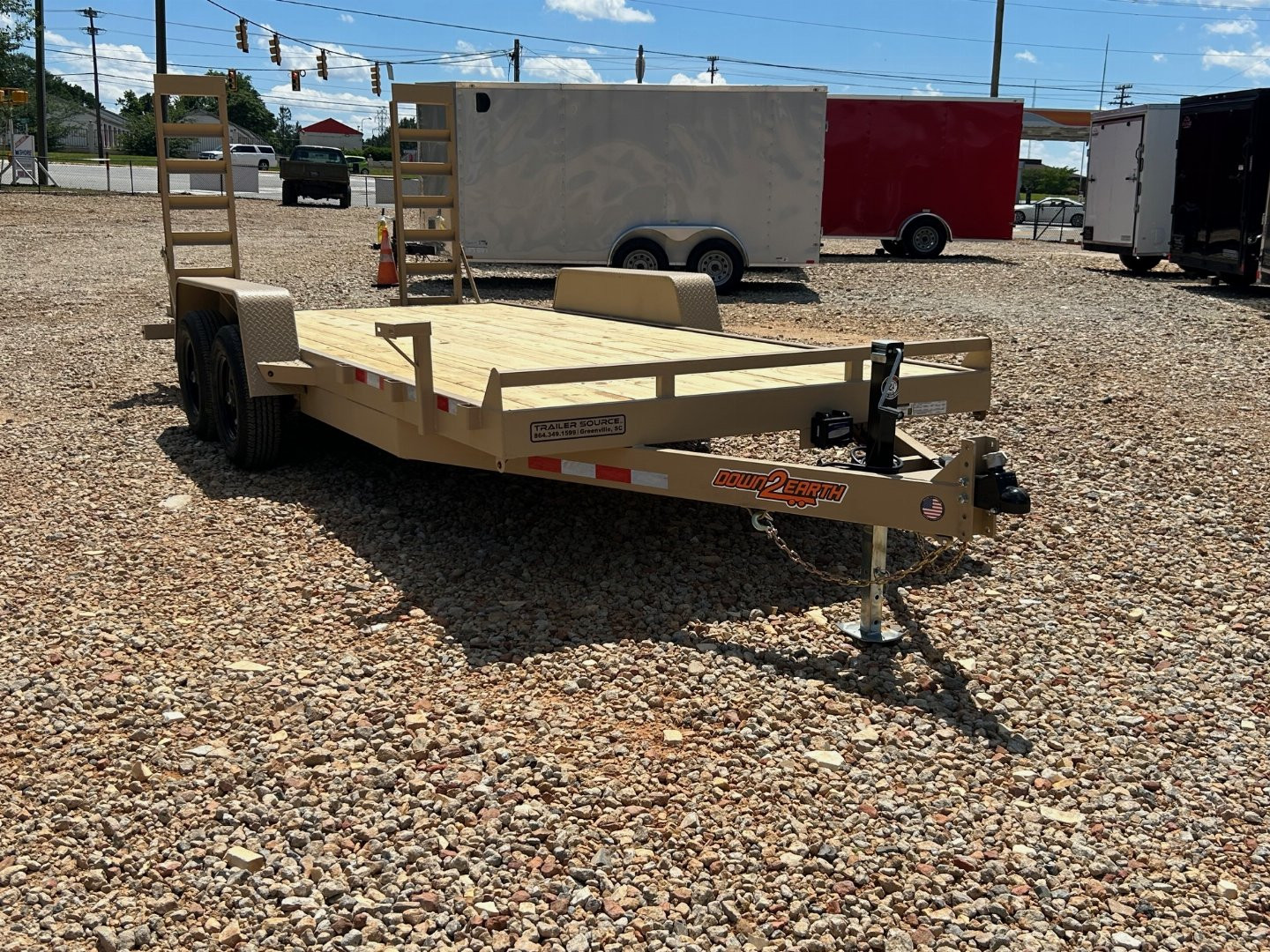 New Down 2 Earth 7x18 TA 10K Equipment Trailer