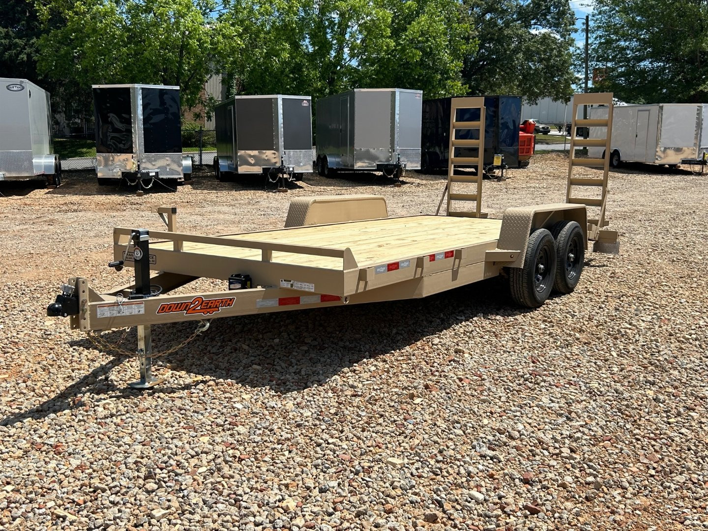 New Down 2 Earth 7x18 TA 10K Equipment Trailer