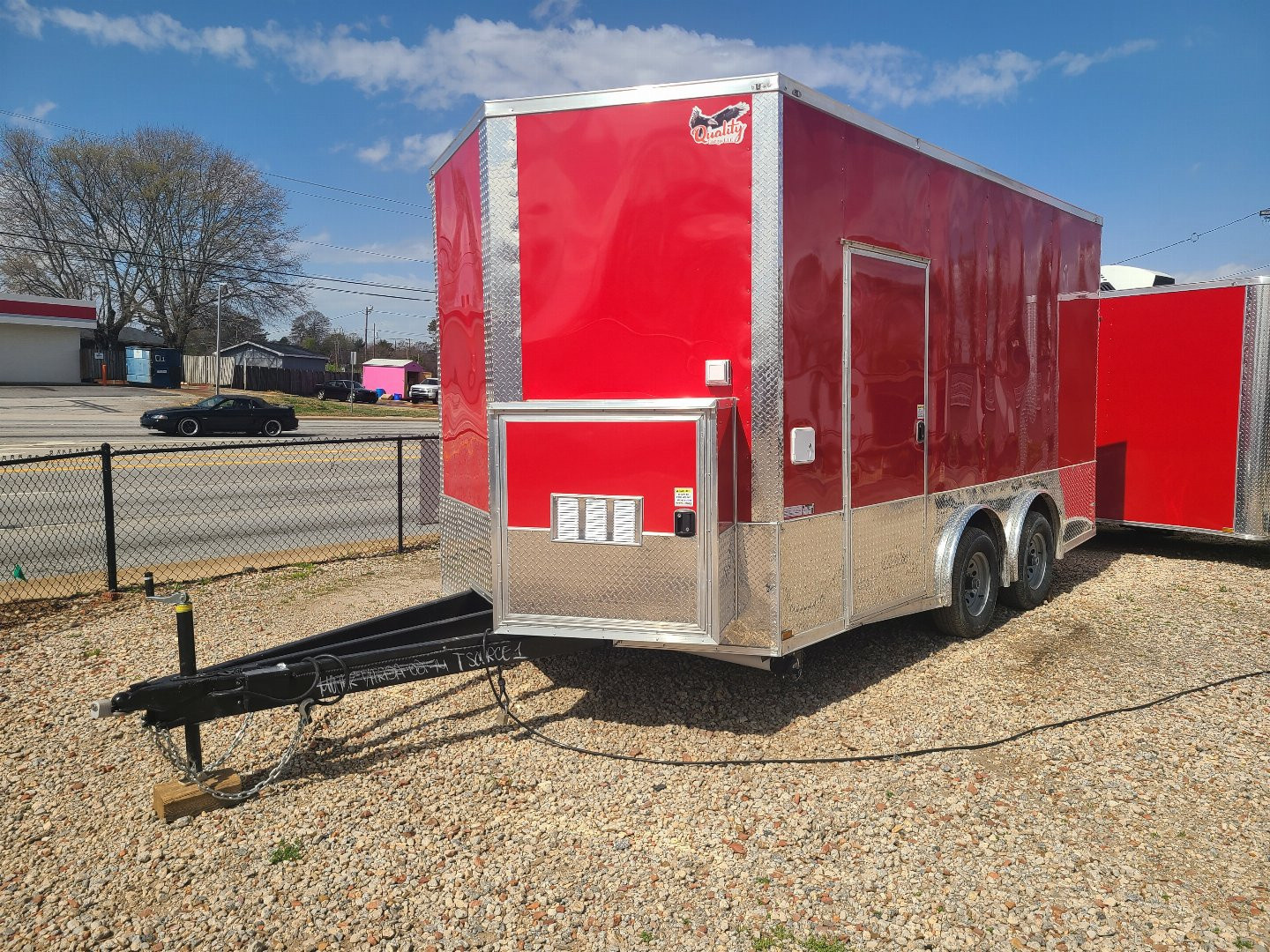 New 8.5x16 Concession Trailer Hood and Sink Package
