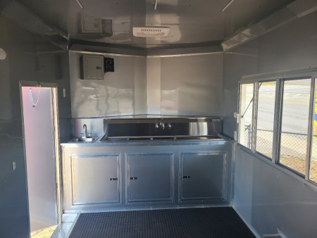 New 8.5x16 Concession Trailer Hood and Sink Package