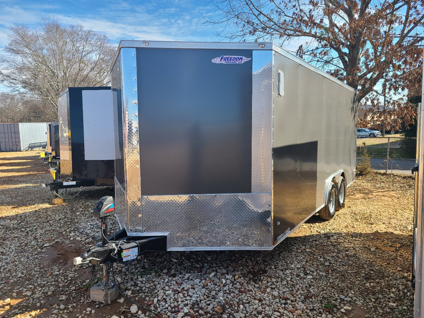 New Freedom 8.5×18 TA 10K Enclosed Car Hauler