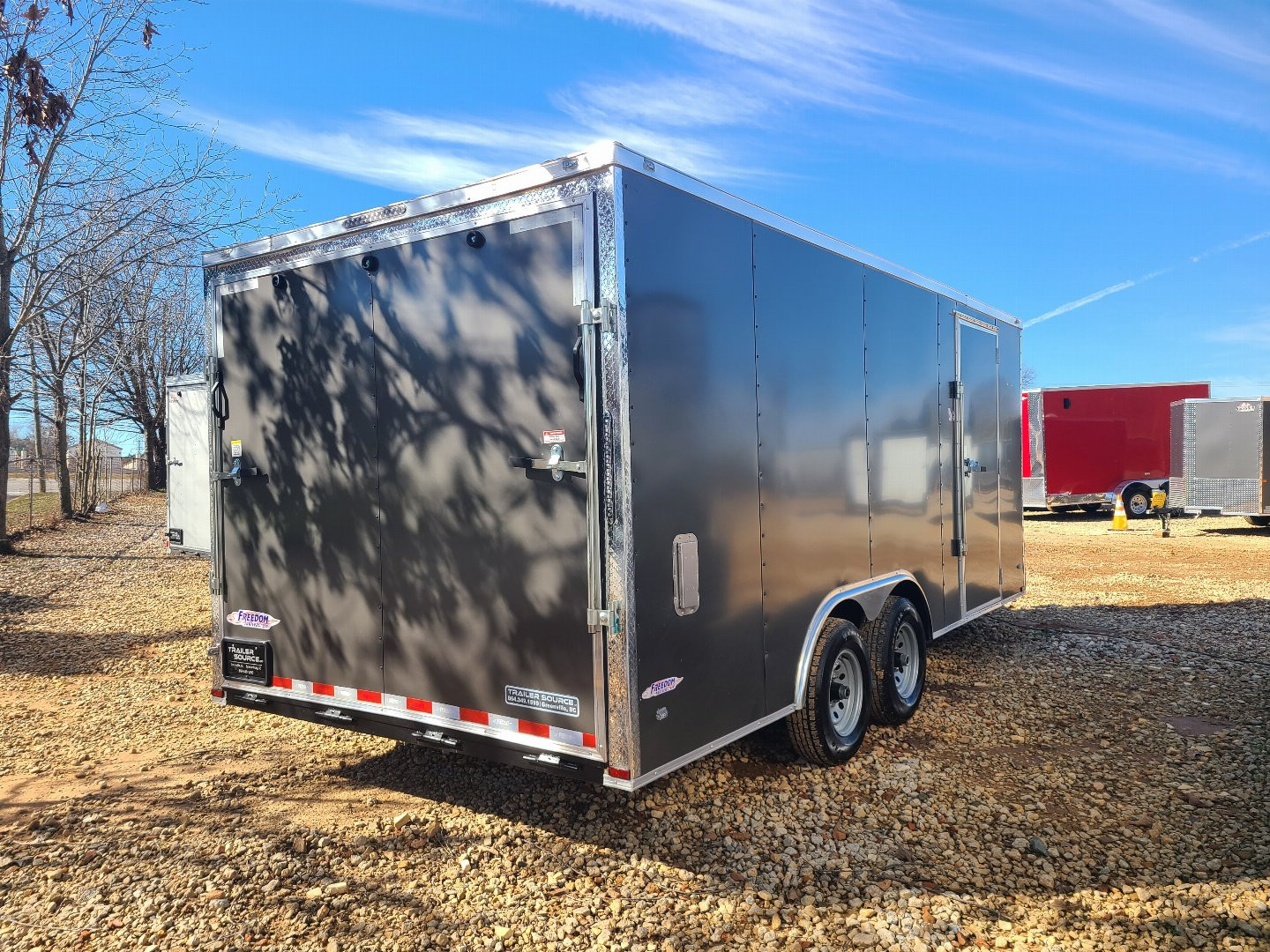 New Freedom 8.5×18 TA 10K Enclosed Car Hauler
