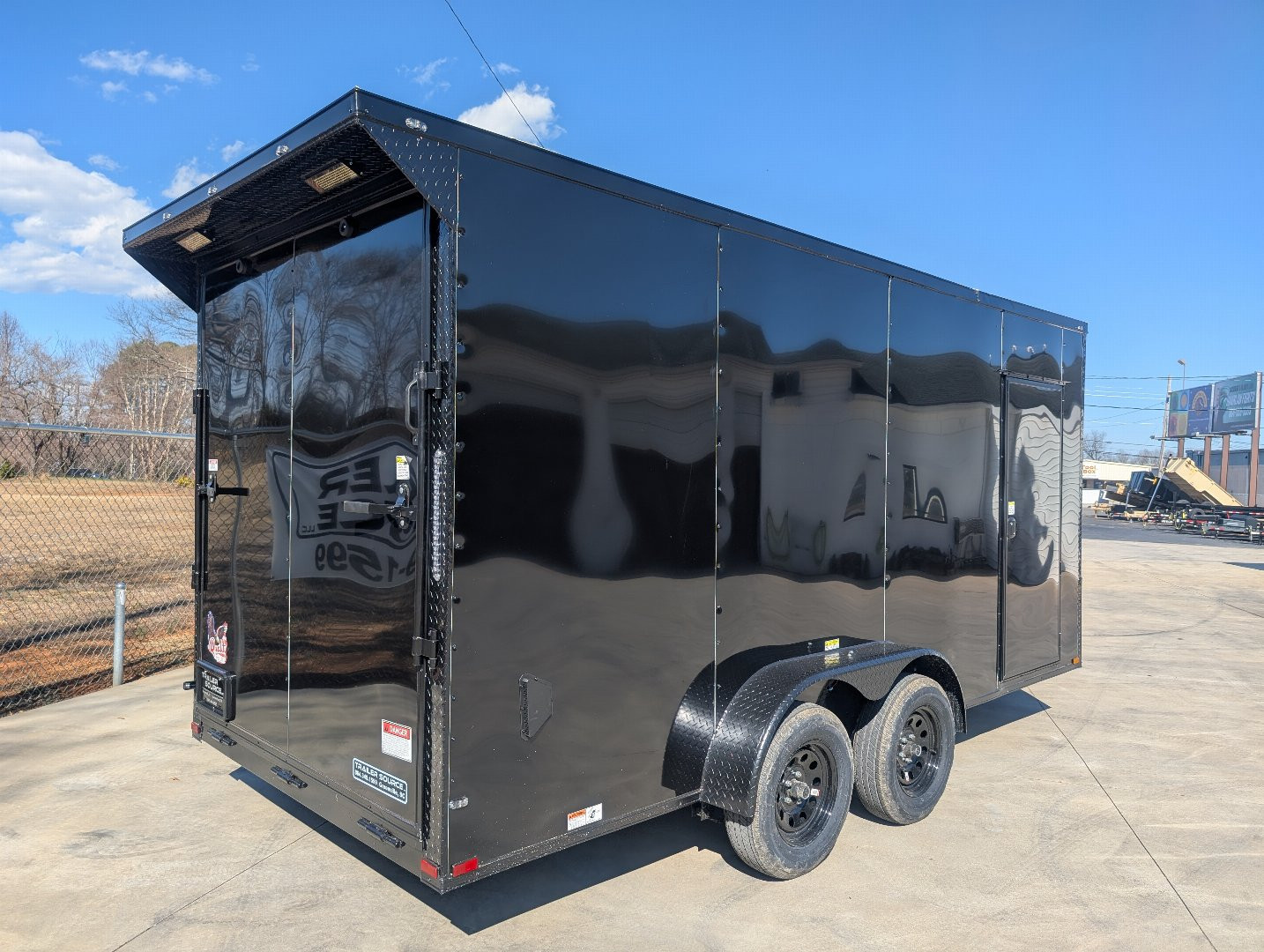 Used "REPO" Quality 7x16 TA 7K Enclosed Trailer