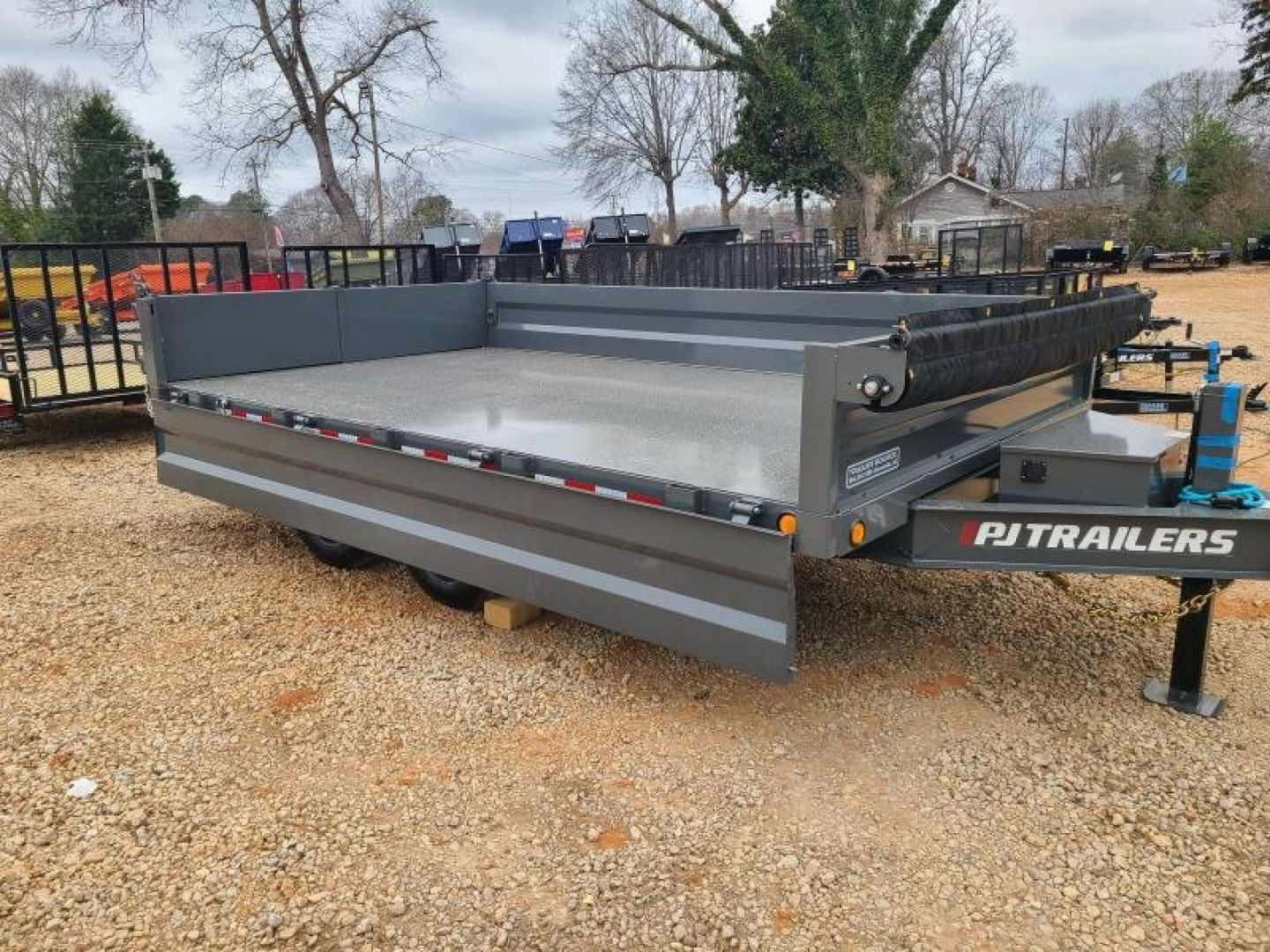 New PJ 8x14 TA 16K Deckover Dump Trailer